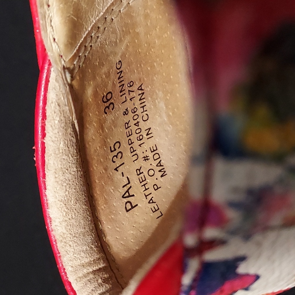 Alegria Women's Floral Mary Jane Shoes  Sz 36   FINAL - Picture 8 of 13